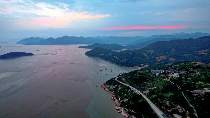 海上晚霞 霞浦三沙镇东壁村