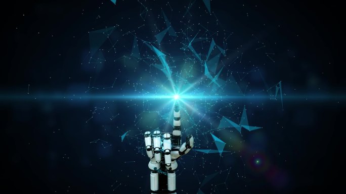 AI科技机械手臂开幕动画