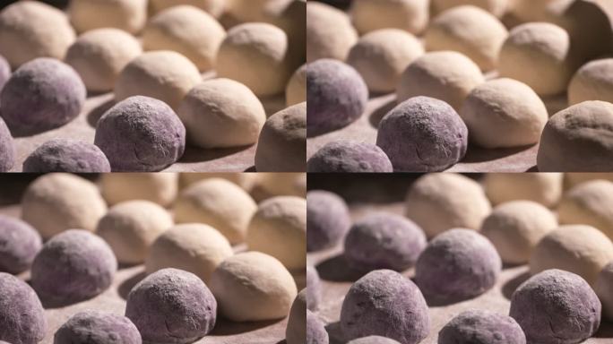 紫薯块 面团