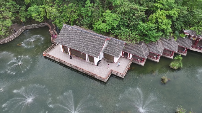 航拍天星桥景区