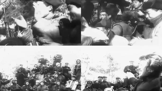 五十年代 抗美援朝胜利志愿军与朝鲜军会师