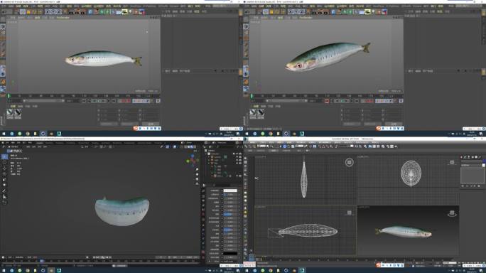 C4D+max+fbx+blend-沙丁