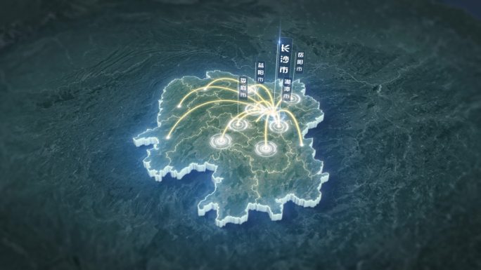 湖南省卫星地图区位展示