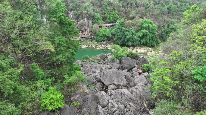 航拍天星桥景区