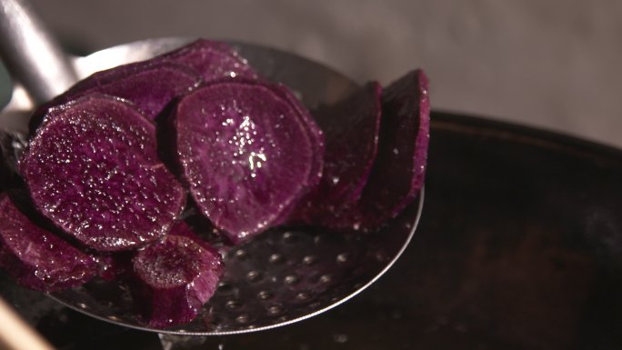 炸紫薯片