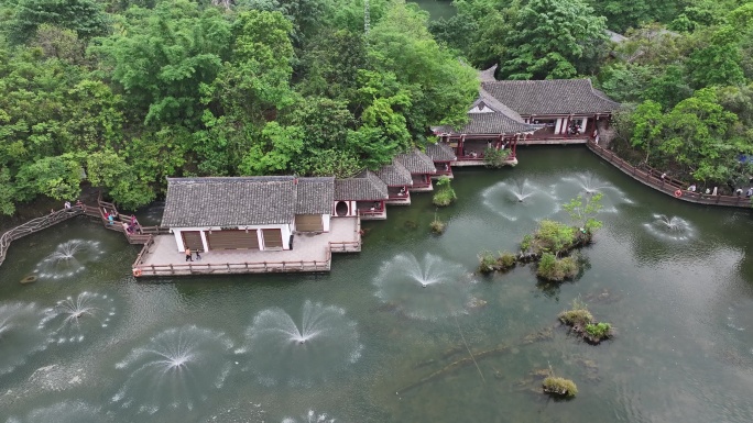 航拍天星桥景区