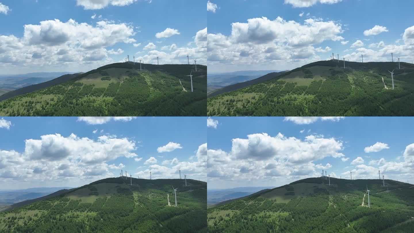 草原天路夏天草原风光航拍绿色