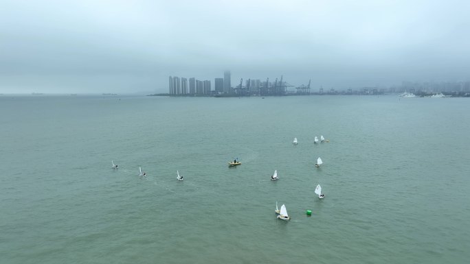 海口帆船基地航拍