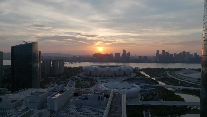 杭州2022亚运会场馆航拍合集日夜黄昏