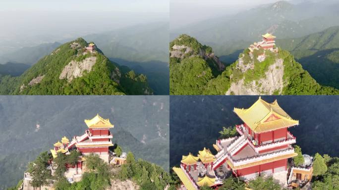 秦岭五台山航拍4K风景视频实拍