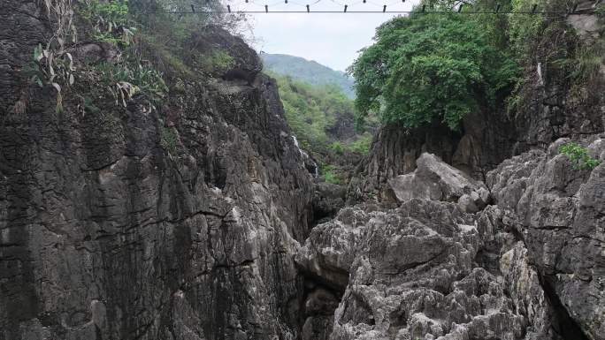 航拍天星桥景区