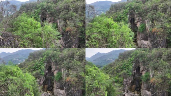 航拍天星桥景区