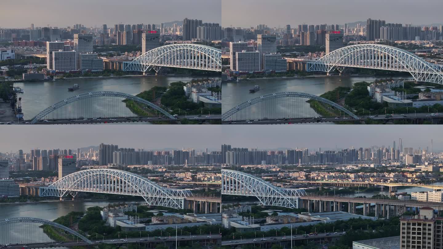 广州贵广高铁三山大桥全貌