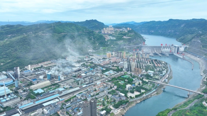 水富市水富港航拍