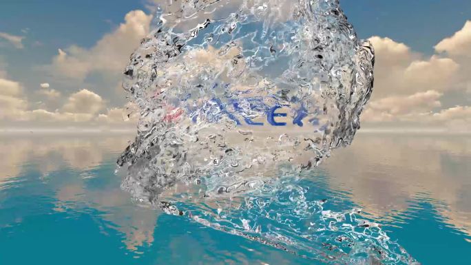 水中logo