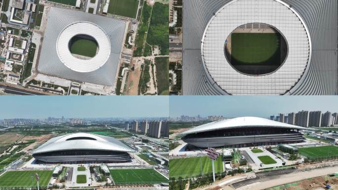 沣东新城西安国际足球中心建设航拍