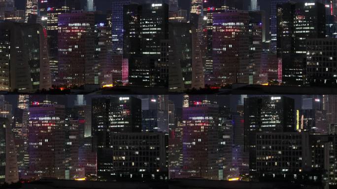 深圳南山区软件产业基地建筑群夜景