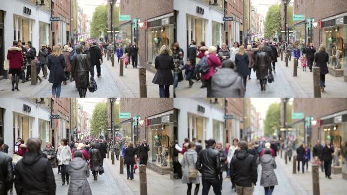 科文特花园的街道上有商店