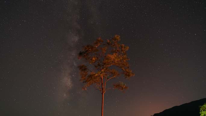 树星空银河延时