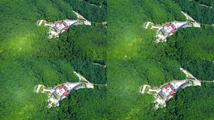 吉林朱雀山自然风光松花江夏季风光航拍