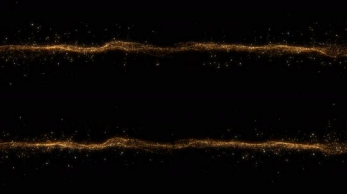 5K 金色粒子中心扩散波动飘散