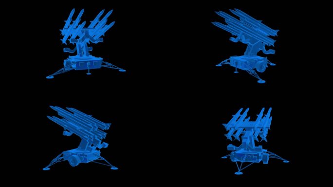 全息素材 防空导弹