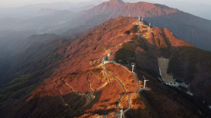 湖北九宫山航拍