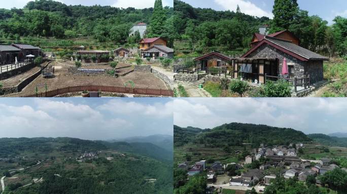 4K 航拍 浙江宁海 桑洲 南山楠民宿