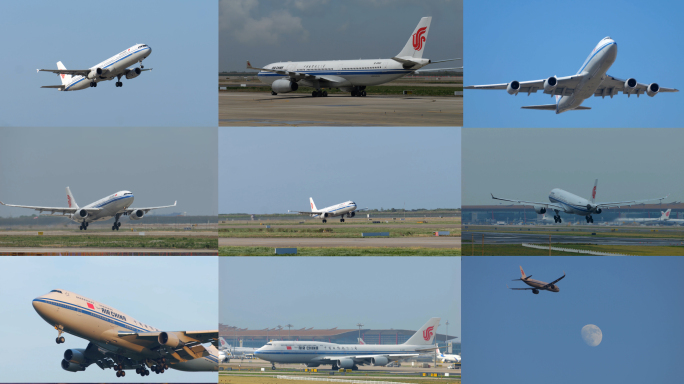 中国国际航空飞机 飞机起飞