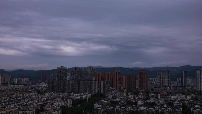 成都龙泉驿区延时，龙泉山延时，云素材