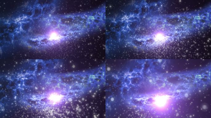 星系和恒星的背景动画