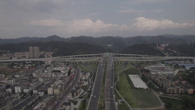 成都 龙泉驿 城市 日落 5.4K