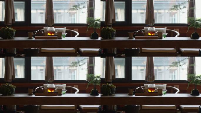 茶馆茶桌空间环境空镜