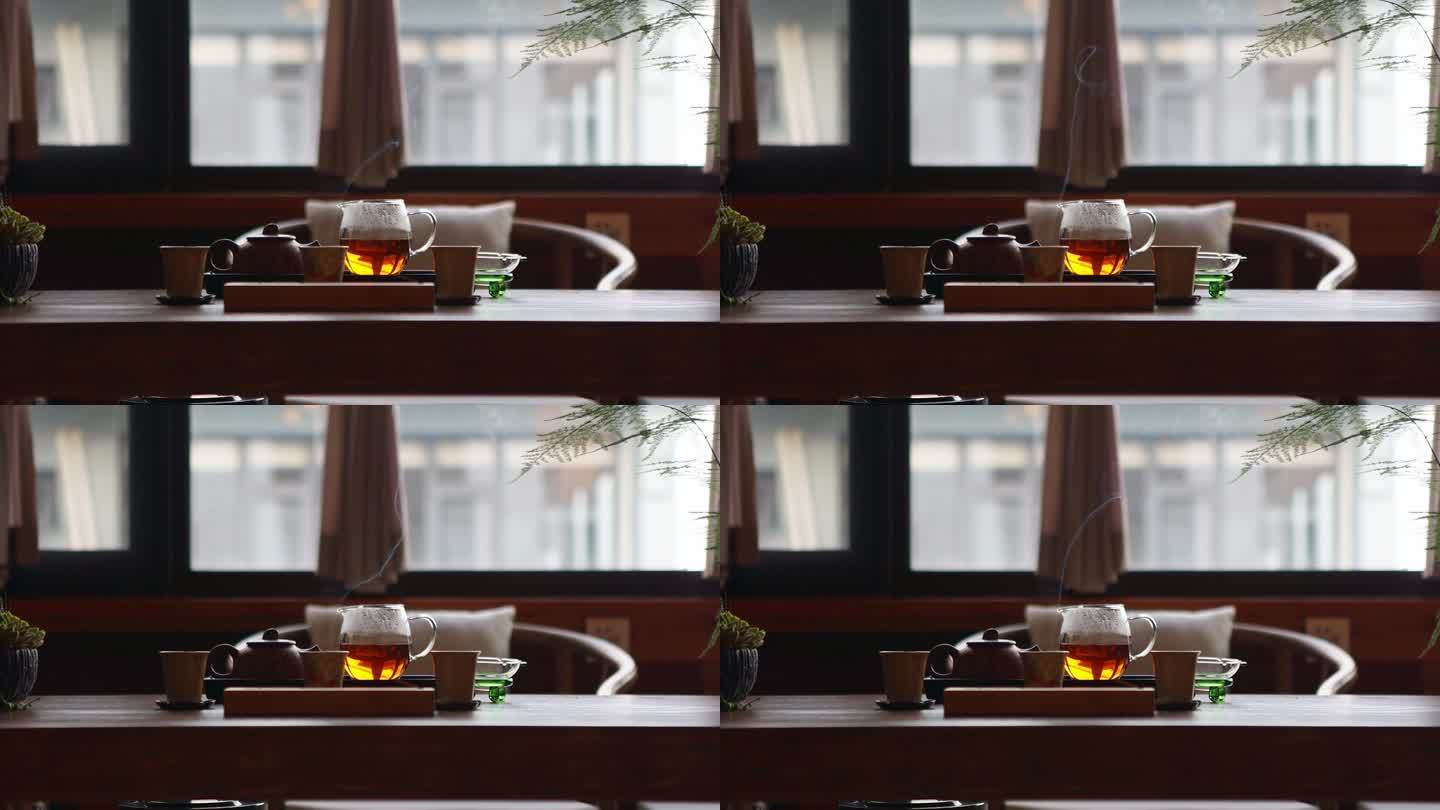 茶馆茶桌空间环境空镜