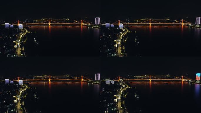 武汉鹦鹉洲长江大桥航拍