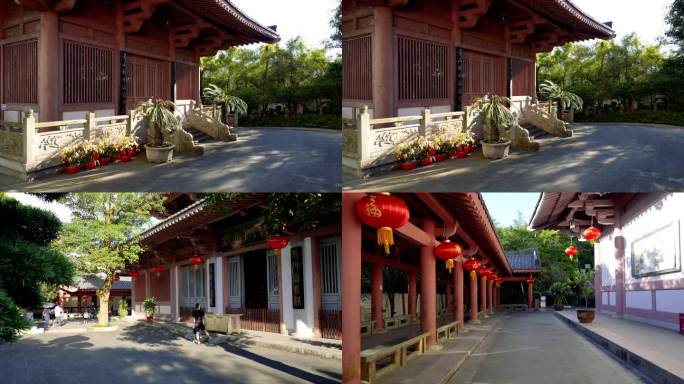 寺庙庙宇，楼台亭阁，古典建筑，中式建筑