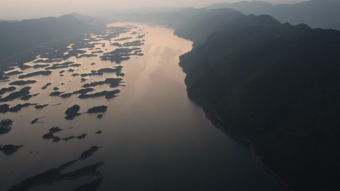 湖北黄石仙岛湖航拍