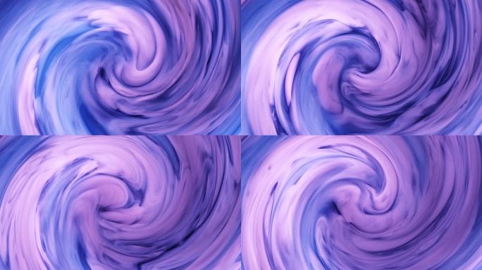 液体艺术绘画，现代丙烯酸质感与旋涡彩波。蓝色、粉色和深蓝色的运动.