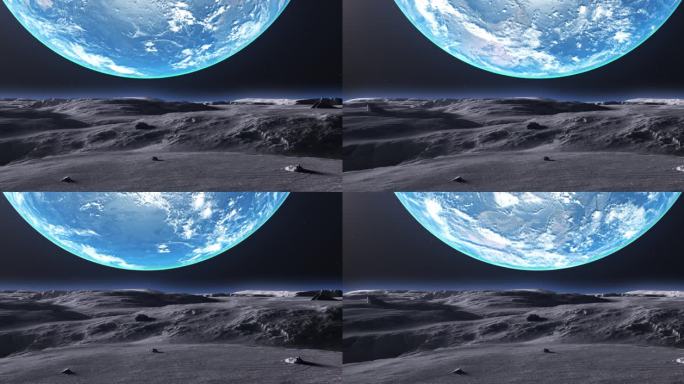 4K 月球遥看地球-超高清