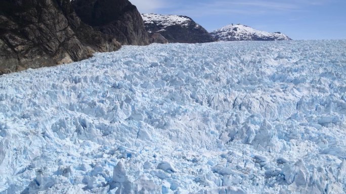 北极冰川冰山崩塌全球气候变暖航拍素材4