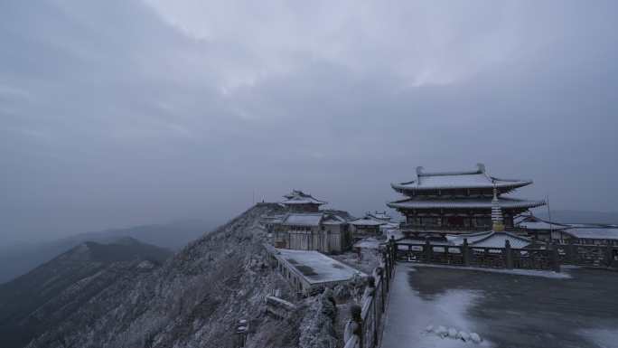 大洪山夜晚云彩延时