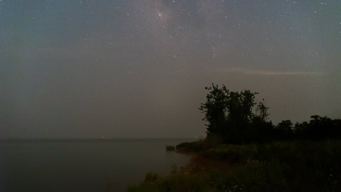 梁子湖星空移动延时