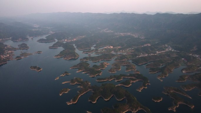 湖北黄石仙岛湖航拍