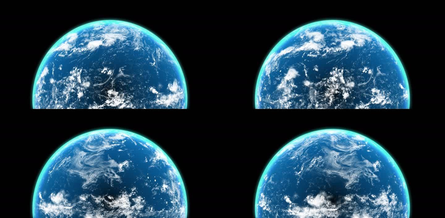 4K 地球自转循环背景