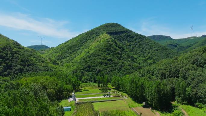 航拍平顶山汝州大周天子赧王之陵