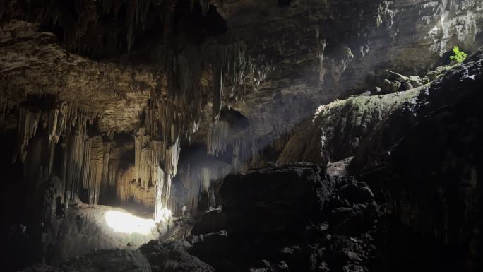 原创4k原生态溶洞洞穴景观喀斯特地貌