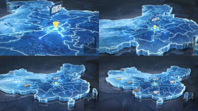 科技中国地图项目分布2