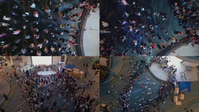 一群年轻的帅哥美女 潮流 青春活力青年人