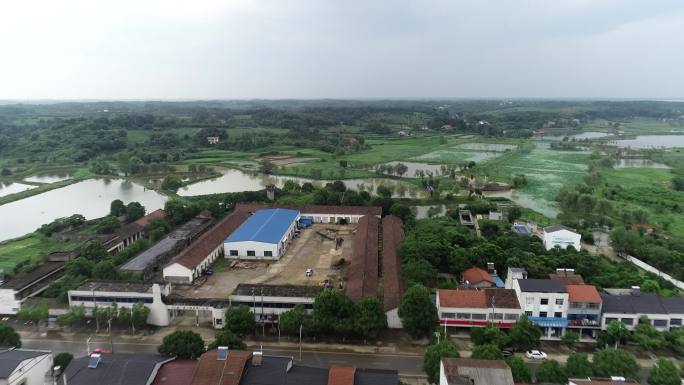 航拍常德津市藠果之乡白衣镇藠头基地合集4