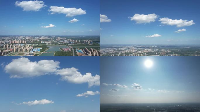 【原片】城市 蓝天 白云 河流